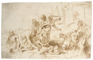 Mózes megtalálása alkotó: Giovanni Benedetto Castiglione