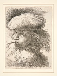 Fiatalember trombitafújó, a Les petites tetes d. sorozatból alkotó: Giovanni Benedetto Castiglione