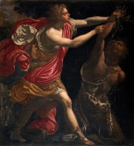 Giovanni Bilivertnek tulajdonítva - Apolló nyúzza Marsyast, 1630 c.