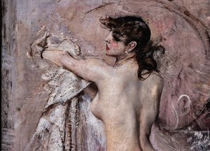 A fürdő után részlet alkotó: Giovanni Boldini