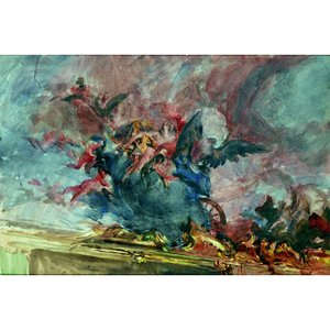 Boldini - PROJET DE DÉCORATION, A TIEPOLO FELÜLET RÉSZE alkotó: Giovanni Boldini