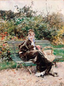 Hyde park (olaj, vászon alkotó: Giovanni Boldini