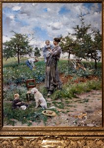 Vidéken (A tavasz) alkotó: Giovanni Boldini