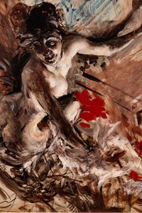Mrs. de Joss, részlet alkotó: Giovanni Boldini