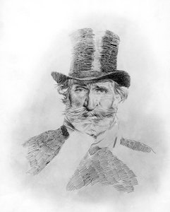 Giuseppe Verdi portréja (Roncole Verdi alkotó: Giovanni Boldini