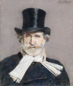 Giuseppe Verdi portréja alkotó: Giovanni Boldini