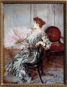 Madame Torri, az Opera táncosának portréja. Giovanni Boldini festménye alkotó: Giovanni Boldini