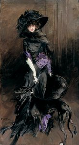 Marchesa Luisa Casati portréja agárral alkotó: Giovanni Boldini