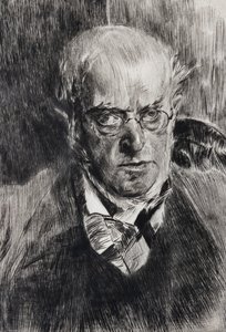 Adolph Menzel festő portréja, részlet alkotó: Giovanni Boldini