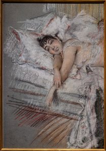 Rasty grófnője az ágyban alkotó: Giovanni Boldini