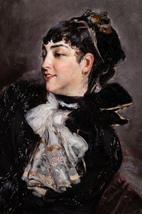 Rasty grófnője a kanapén, részlet alkotó: Giovanni Boldini