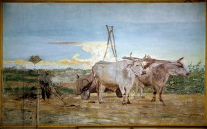 Az összegyűjtött állati trágya (olaj, vászon alkotó: Giovanni Boldini