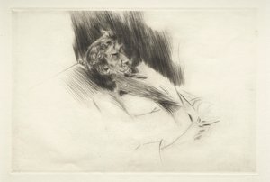 Whistler alszik, 1897. alkotó: Giovanni Boldini
