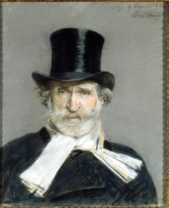 Giuseppe Verdi portréja 1886-ban. Dessin de Giuseppe Boldini (1842-1931). Róma. Modern Művészeti Galéria alkotó: Giovanni Boldini
