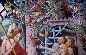 Leszállás a pokolba, 1492 körül (3702448 részlet) alkotó: Giovanni Canavesio