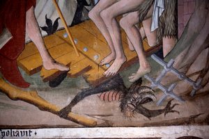 Leszállás a pokolba, 1492 körül (freskó) (3702448 részlet)