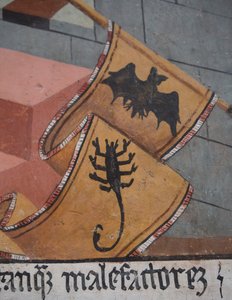 Utolsó ítélet, részlet, 1492 körül (freskó) alkotó: Giovanni Canavesio