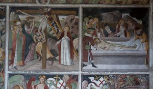 Jelenetek Krisztus szenvedéséből, 1492 körül (freskó) alkotó: Giovanni Canavesio
