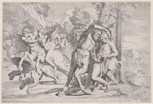 Akhilleusz nevelése, 1650-55. alkotó: Giovanni Cesare Testa