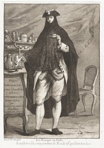 Le Masque au caffé (Az álarcos férfi kávézik)