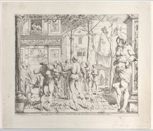 Szent Kristóf mártíromsága, Secondo Quadro, 1776. alkotó: Giovanni David