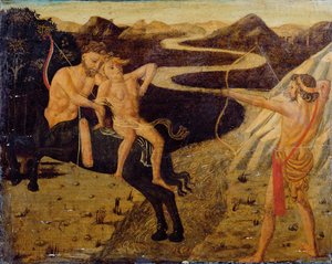 Cassone panel: Hercules megmenti Deianeirát Nessustól