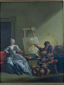 A harlekin festő, 1742 körül