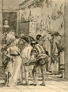 Egy bolt füstölt áruval, 1791, 1928 alkotó: Giovanni Domenico Tiepolo