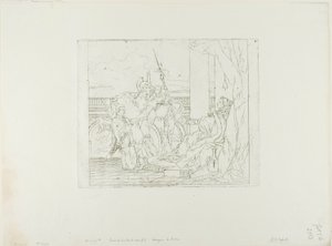 Aeneas bemutatja fiát, Ascaniust Didónak alkotó: Giovanni Domenico Tiepolo