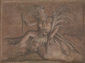 Amerika. alkotó: Giovanni Domenico Tiepolo