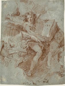 Angyal könyvvel alkotó: Giovanni Domenico Tiepolo