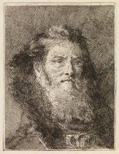 Jobbra forduló, fedetlen fejű férfi alkotó: Giovanni Domenico Tiepolo