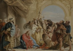 Krisztus és a házasságtörésen kapott asszony alkotó: Giovanni Domenico Tiepolo