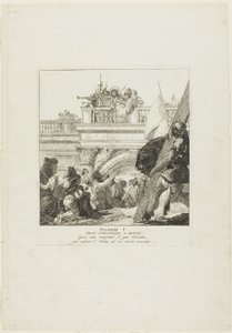 Krisztus halálra ítélve, első lemez a Keresztút stációiból alkotó: Giovanni Domenico Tiepolo