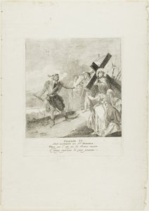 Krisztus arcát megtörli Szent Veronika, hatodik lemez a Keresztút stációiból alkotó: Giovanni Domenico Tiepolo