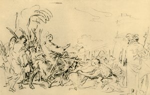 Krisztus belépése Jeruzsálembe, 1759, 1928 alkotó: Giovanni Domenico Tiepolo