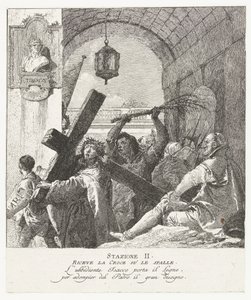 Krisztus keresztje alkotó: Giovanni Domenico Tiepolo