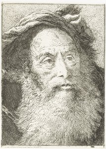 szakállas férfi Fejgyűjtemény (sorozat címe) Raccolta di Teste (sorozat címe) alkotó: Giovanni Domenico Tiepolo