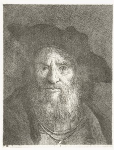 Férfi berettel Fejgyűjtemény (sorozat címe) Raccolta di Teste (sorozat címe) alkotó: Giovanni Domenico Tiepolo