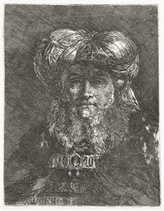 Férfi nagy turbánnal Fejgyűjtemény (sorozat címe) Raccolta di Teste (sorozat címe) alkotó: Giovanni Domenico Tiepolo