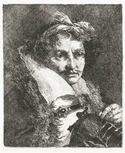 Férfi bajusz és sisak Fejgyűjtemény (sorozat címe) Raccolta di Teste (sorozat címe) alkotó: Giovanni Domenico Tiepolo