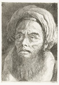Férfi turbánnal Fejgyűjtemény (sorozat címe) Raccolta di Teste (sorozat címe) alkotó: Giovanni Domenico Tiepolo