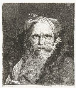 Férfi karddal Fejgyűjtemény (sorozat címe) Raccolta di Teste (sorozat címe) alkotó: Giovanni Domenico Tiepolo