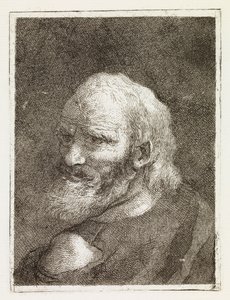 Hátulról ábrázolt öregember alkotó: Giovanni Domenico Tiepolo