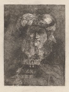 Öreg ember Rembrandt módjára, a Raccolta di Teste-ből (Fejgyűjtemény) alkotó: Giovanni Domenico Tiepolo