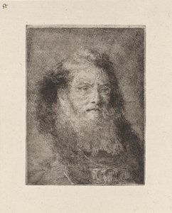 Öreg ember csupasz fejjel, a Raccolta di Teste-ből (Fejgyűjtemény) alkotó: Giovanni Domenico Tiepolo