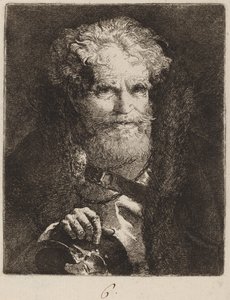 Sisakos öregember alkotó: Giovanni Domenico Tiepolo