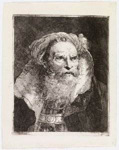 Turbános öregember, jobbra fordulva alkotó: Giovanni Domenico Tiepolo