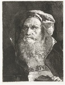 Idős férfi szakállal és könyvvel Fejgyűjtemény (sorozat címe) Raccolta di Teste (sorozat címe) alkotó: Giovanni Domenico Tiepolo