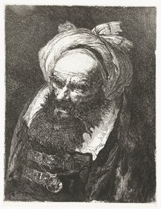 Öreg ember turbánnal Fejgyűjtemény (sorozat címe) Raccolta di Teste (sorozat címe) alkotó: Giovanni Domenico Tiepolo